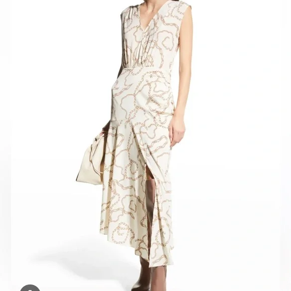 VERONICA BEARD
Wixson Chain Print Silk Blend Dress
Ecru/Multi NWOT - Picture 3 of 6